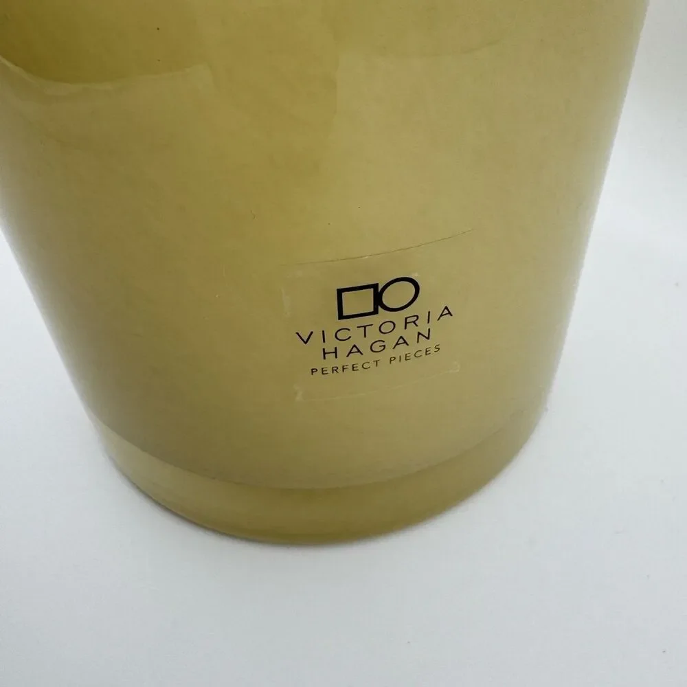 Victoria Hagan Perfect Pieces Magnolia Glass Vase Yellow 8.5